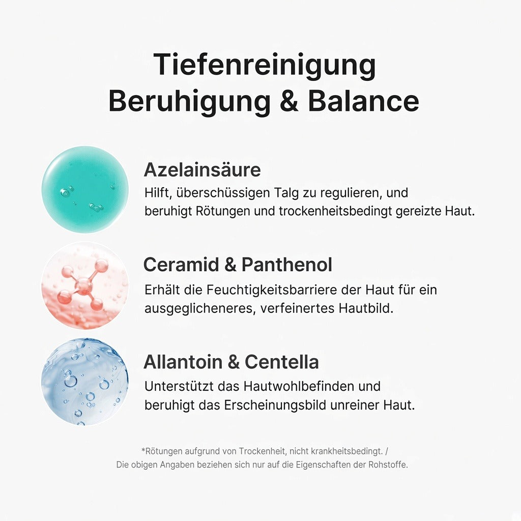 Azelainsäure Kapsel-Reinigungsschaum