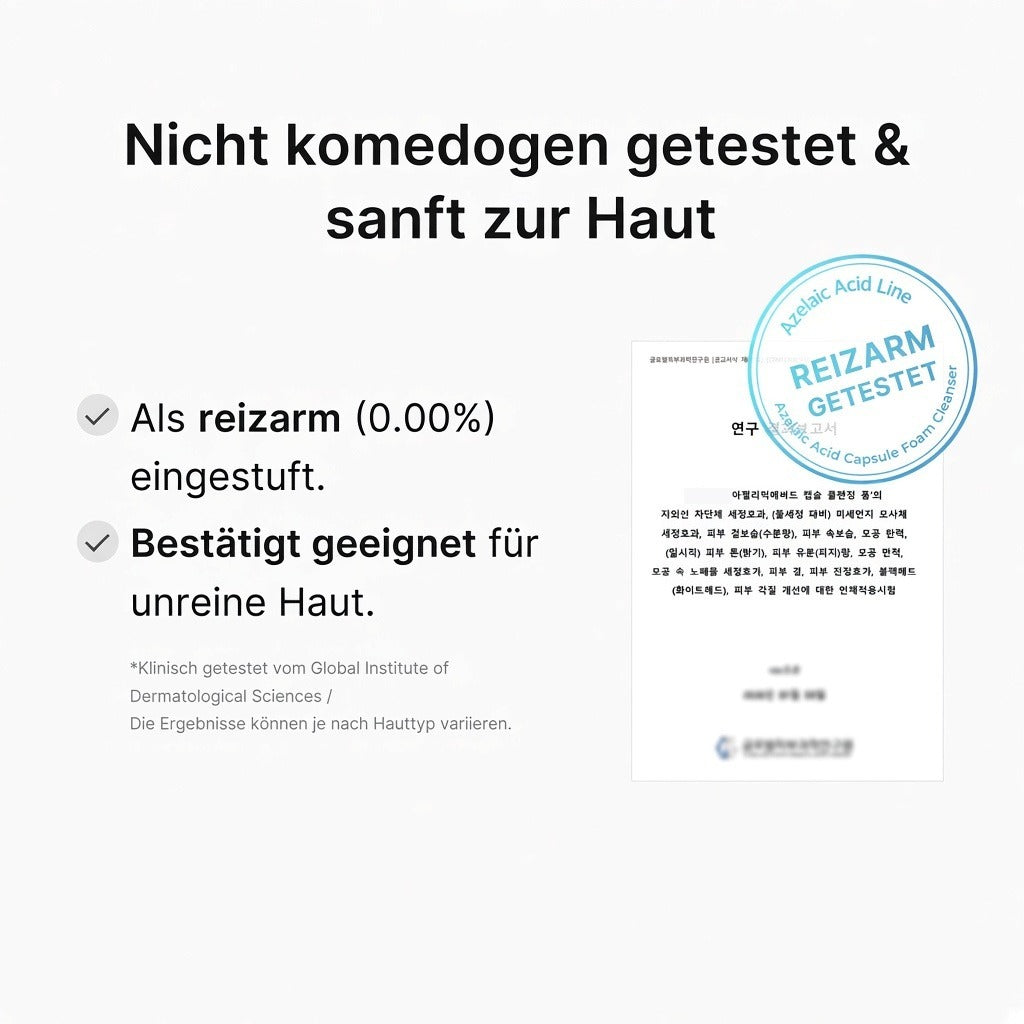 Azelainsäure Kapsel-Reinigungsschaum