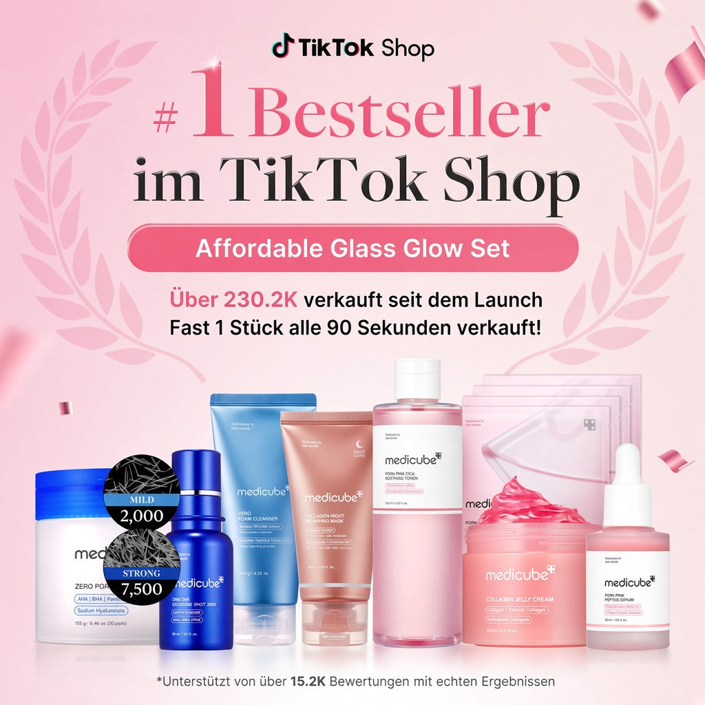K-Beauty Glass Glow Komplette Pflegeroutine [8-teiliges Set]
