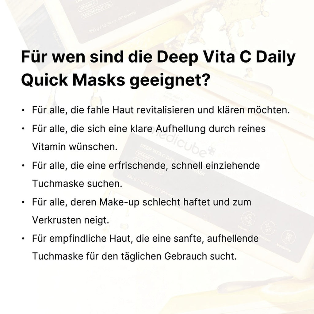 Deep Vita C Daily Quick Masken