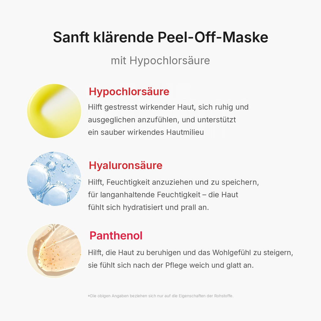 Hypochlorsäure Peel-Maske