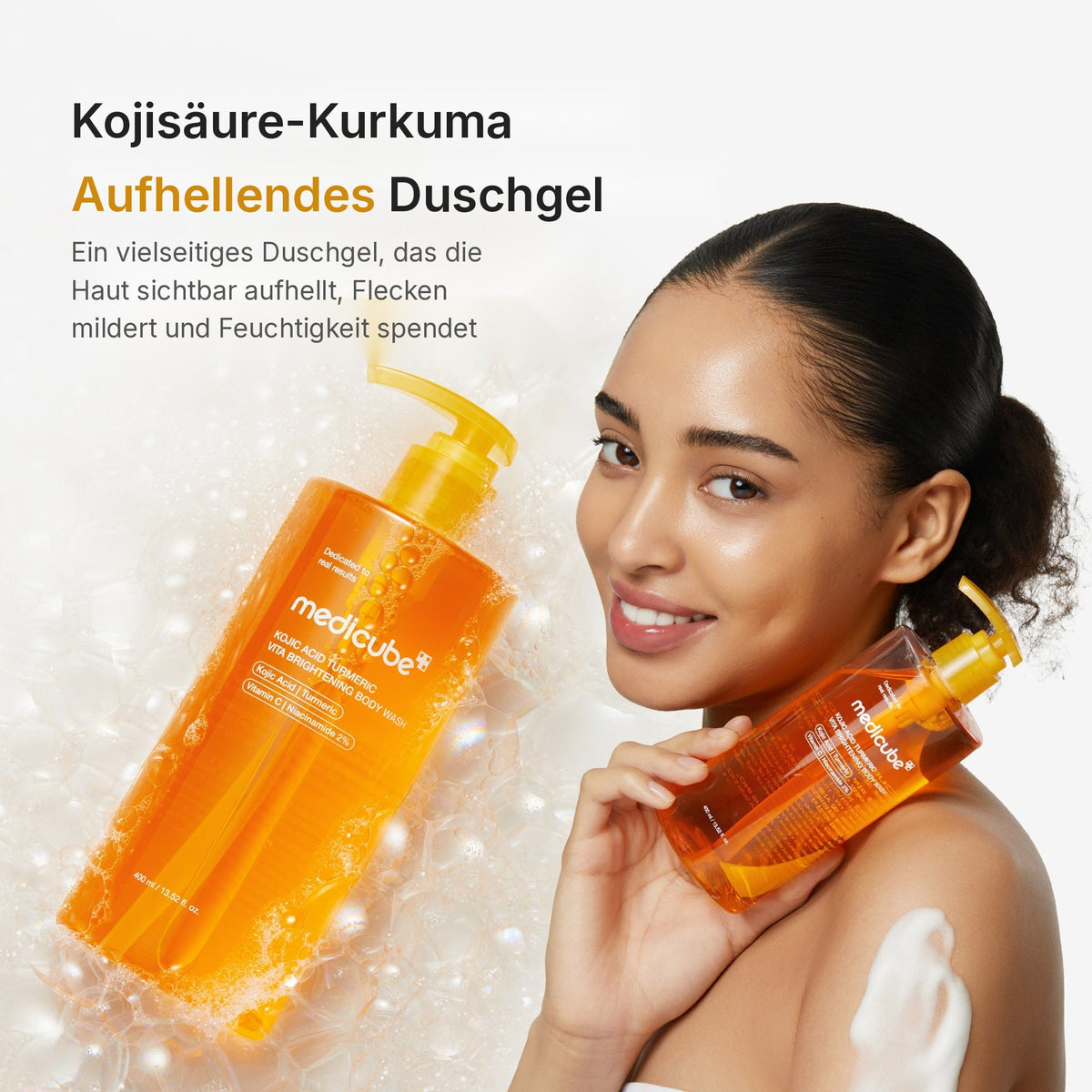 Kojisäure Kurkuma Aufhellendes Duschgel