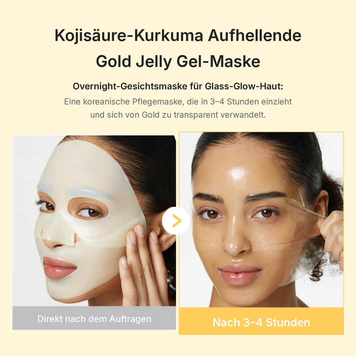Kojisäure Kurkuma Gold Jelly Gel-Maske