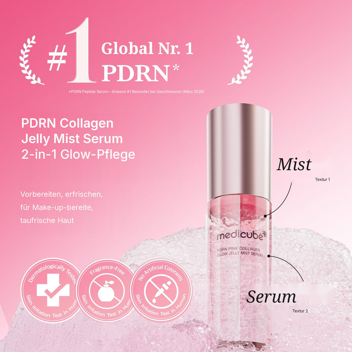 PDRN Pink Collagen Glow Jelly Mist Serum
