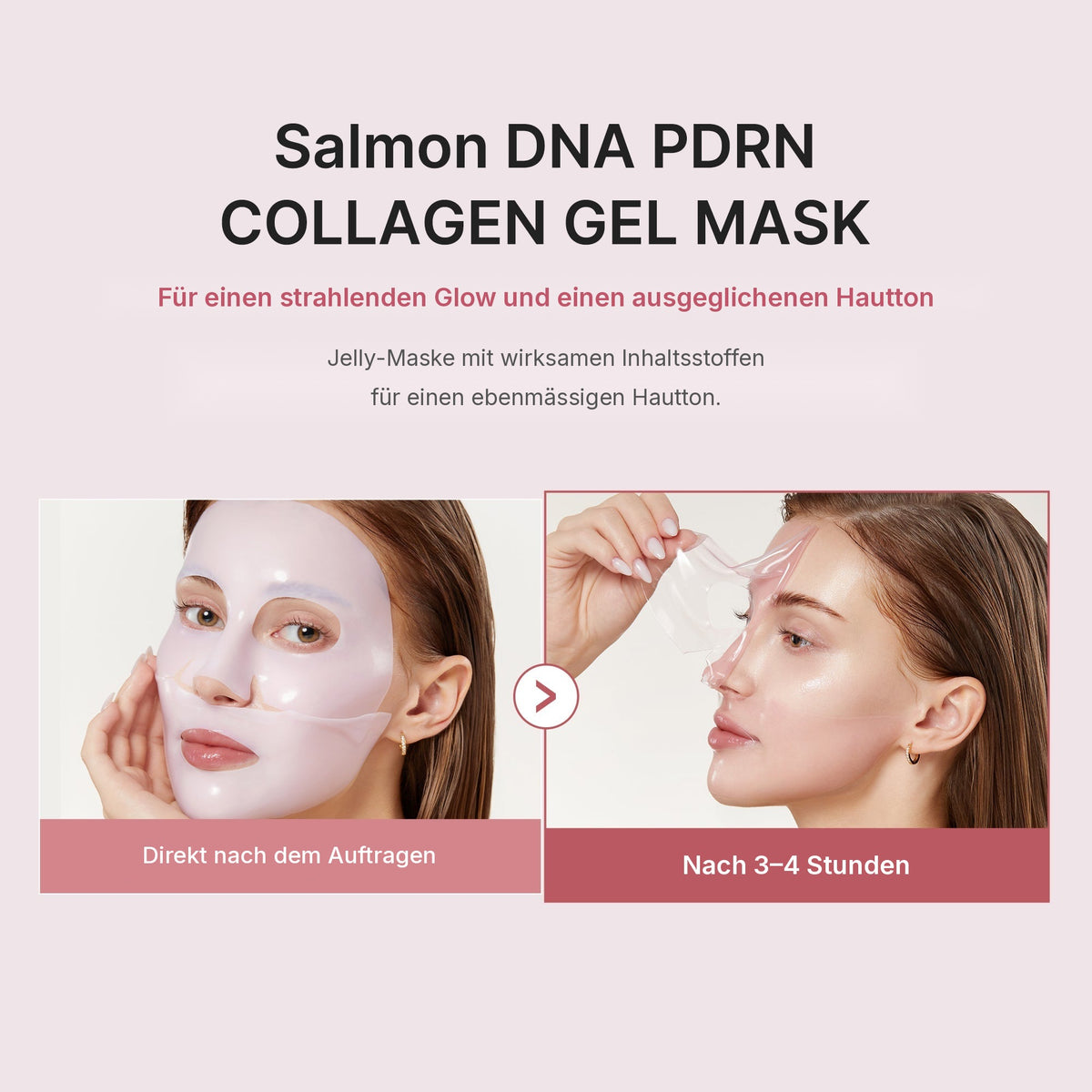 Lachs PDRN Pink Collagen Jelly Gel-Maske