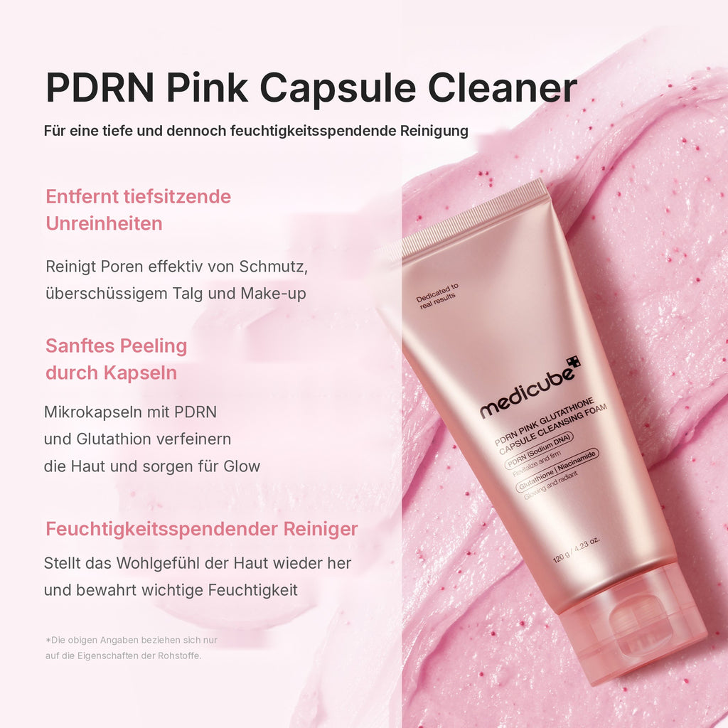 PDRN Pink Glutathion Kapsel-Reinigungsschaum