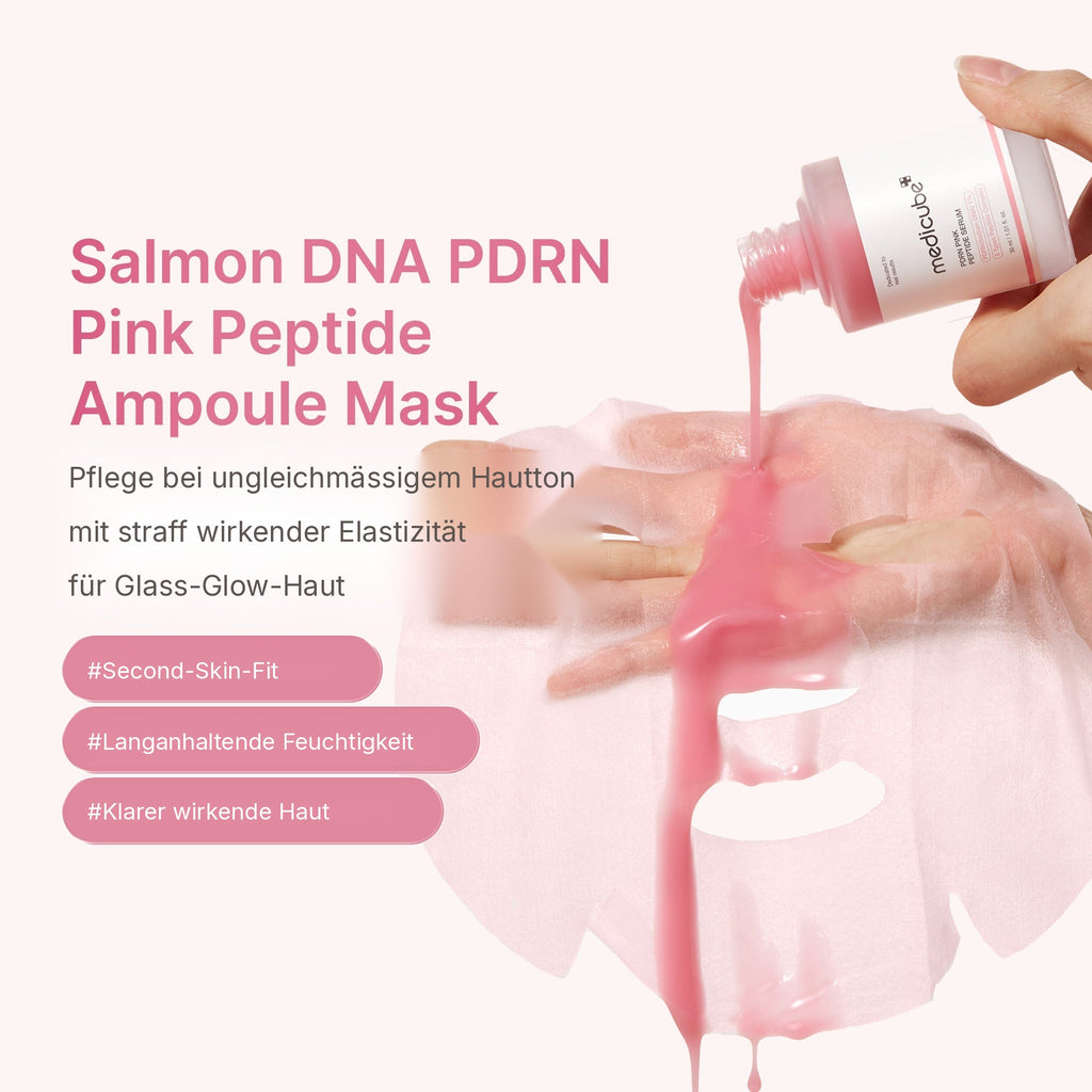 PDRN Pink Peptid Ampullen-Maske