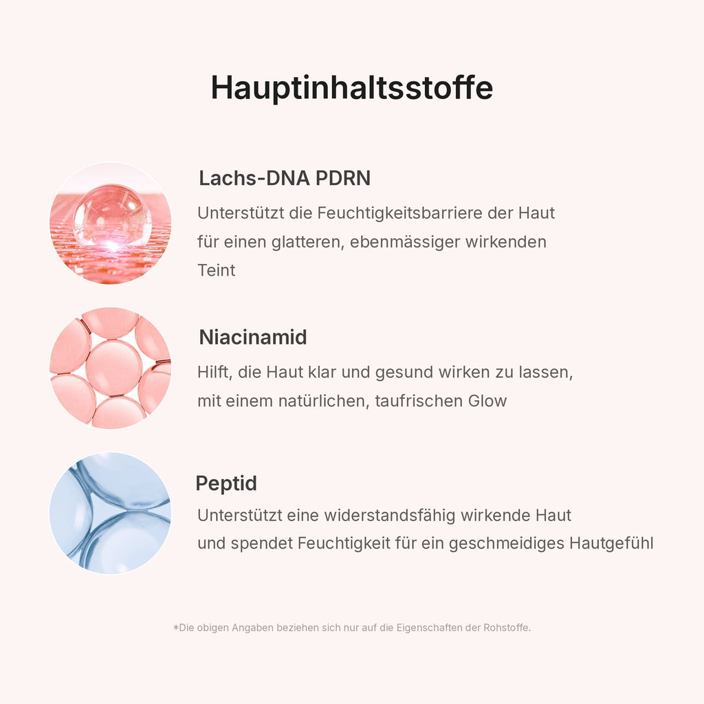 PDRN Pink Peptid Ampullen-Maske