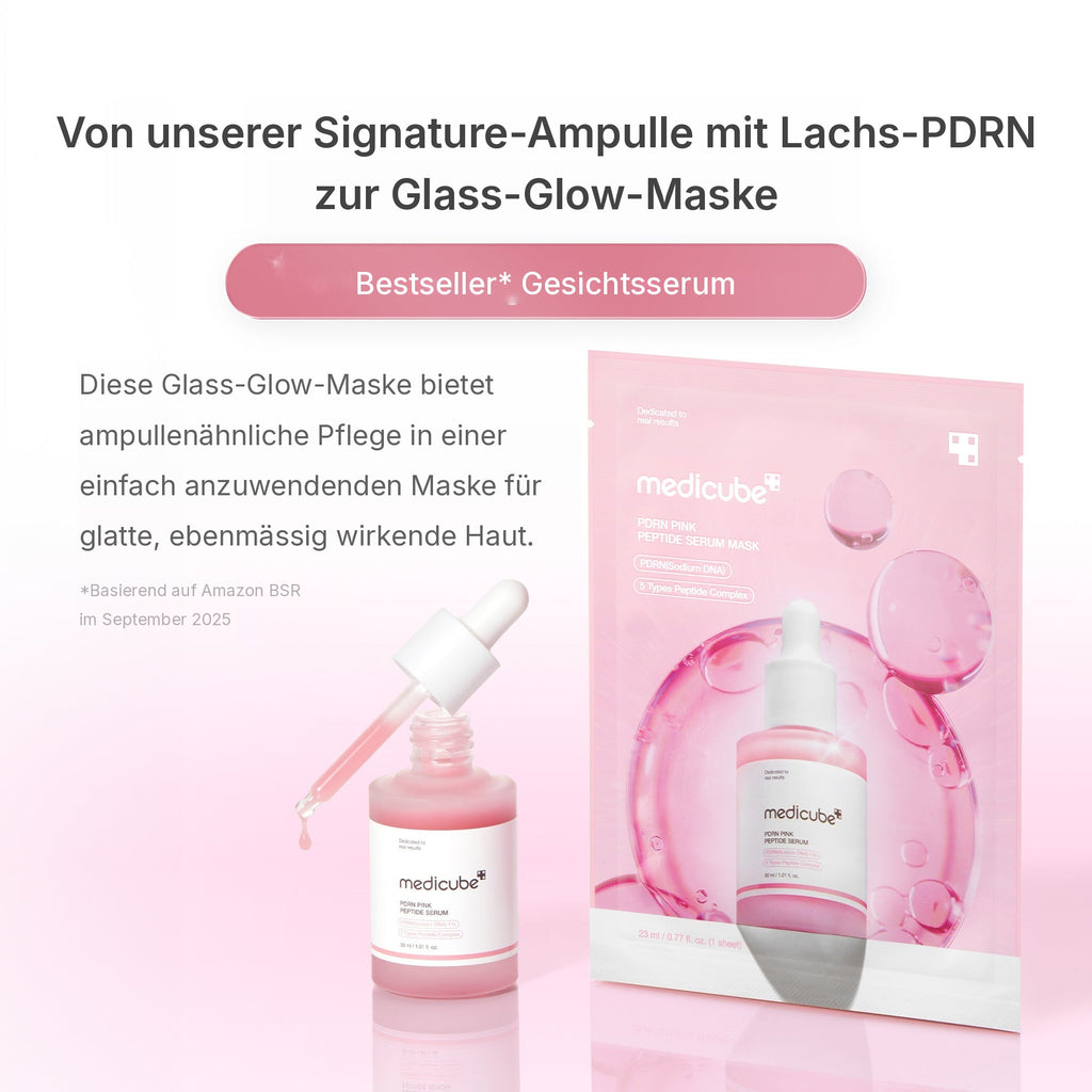 PDRN Pink Peptid Ampullen-Maske