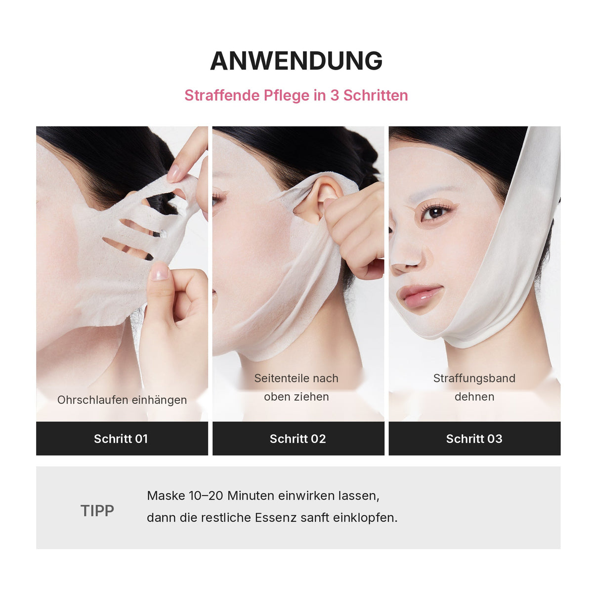 PDRN Pink Tension Up Maske