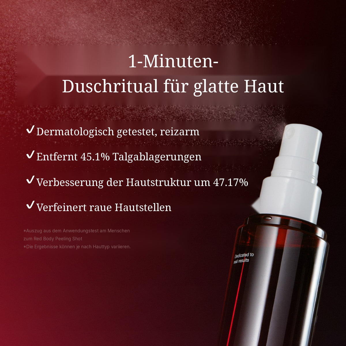 Red Body Peeling Shot Reiniger