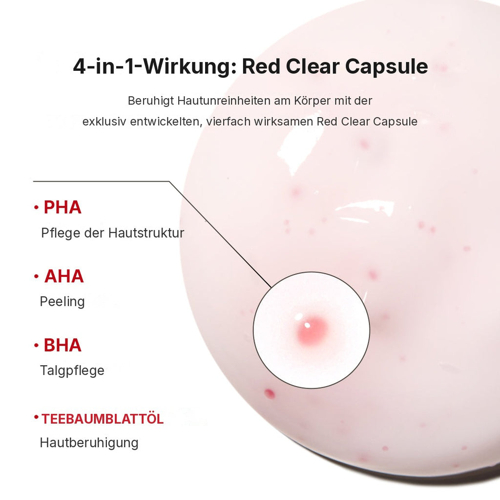 Red Clear Kapsel-Körperlotion