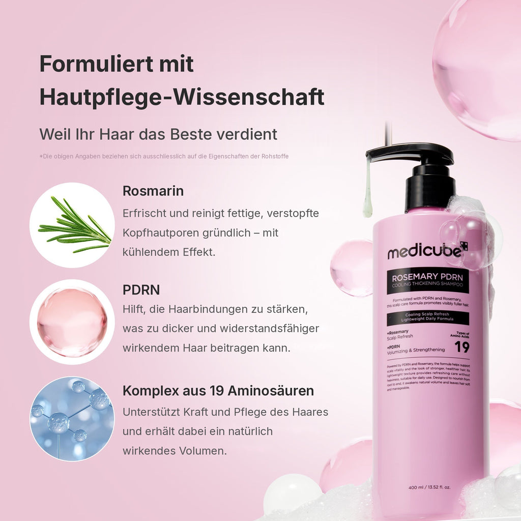 Rosmarin PDRN Kühlendes Volumen-Shampoo