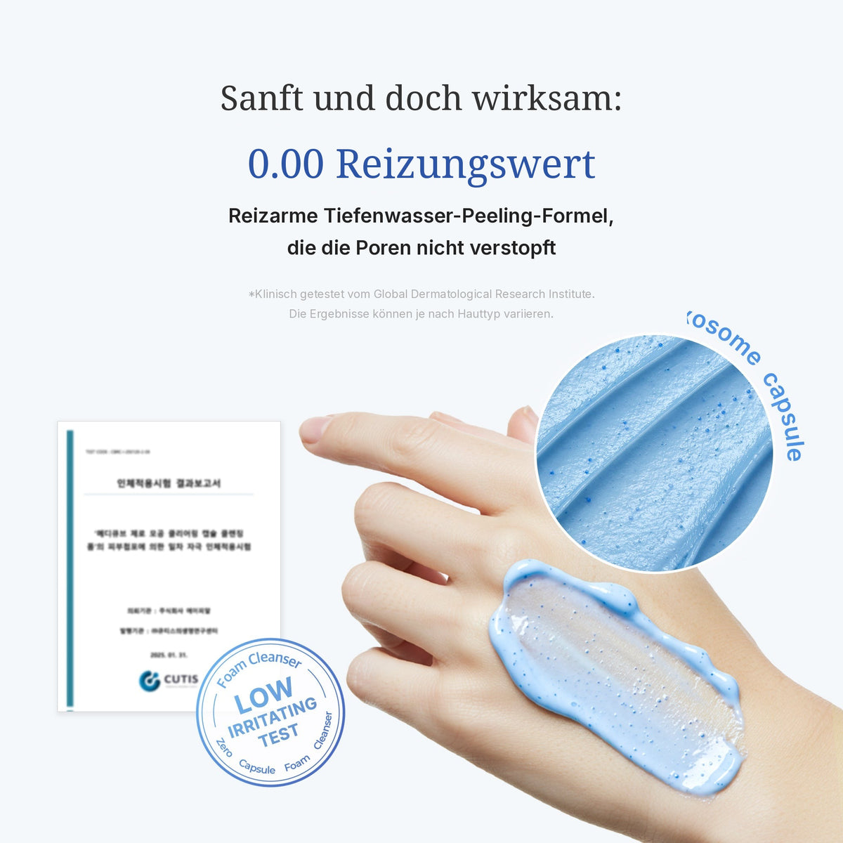 Zero Pore Kapsel-Reinigungsschaum